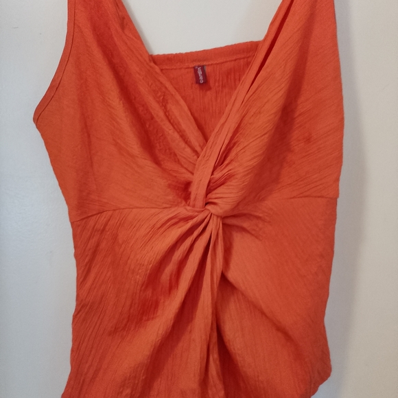 Pierre Cardin Orange Tank Top - Picture 2 of 6